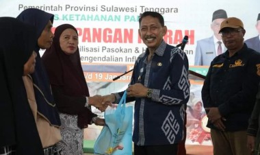 Bekerjasama Dengan Pemrov Sultra, Pemkab Buton Gelar Gerakan Pangan Murah di Wabula
