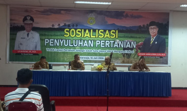 Di Sosialisai Penyuluhan Pertania, Pj Bupati Buton Ajak Anak Muda Jadi Petani Milenial 