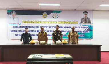 Sinergi Pemkab Buton dan Kejaksaan Negeri Buton Lewat MoU Penanganan Hukum dan Pendampingan Pembangunan