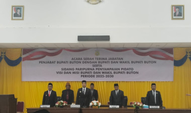 Sertijab Bupati Buton: Alvin Akawijaya Putra dan Sarifudin Saafa Pimpin Daerah Dengan Visi Misi Pembangunan Baru