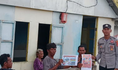 Jajaran Bhabinkamtibmas Polres Buton Gelar Sosialisasi "Mudik Aman, Keluarga Nyaman"