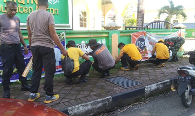 Polres Buton dan Koramil Sosialisasikan Hotline 110 dan Tips Mudik Aman