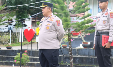 Pimpin Apel Perdana, Kapolres Buton Tekankan Disiplin dan Pelayanan Maksimal kepada Masyarakat