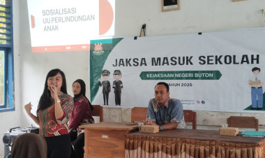 Jaksa Masuk Sekolah, Kejari Buton Bekali Pelajar SMPN 29 Buton Dengan Edukasi Hukum Sejak Dini