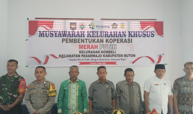 Resmi Terbentuk, Kombeli Jadi Wilayah Terakhir Bentuk Koperasi Merah Putih di Buton