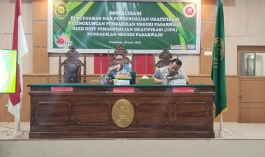 Wujudkan Zona Integritas, PN Pasarwajo Sosialisasikan Pengendalian Gratifikasi