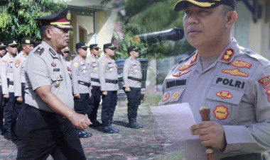 Kapolres Buton Pimpin Upacara Kenaikan Pangkat Pengabdian, AKP Suwoto Resmi Sandang Kompol
